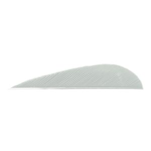 8435_1.jpg Trueflight Parabolic Feathers White 3 in. LW 100 pk.