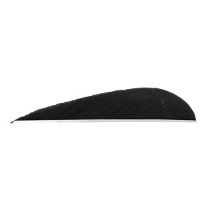 8436_1.jpg Trueflight Parabolic Feathers Black 3 in. LW 100 pk.