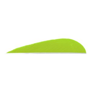 8447_1.jpg Trueflight Parabolic Feathers Chartreuse 3 in. LW 100 pk.