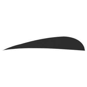8451_1.jpg Trueflight Parabolic Feathers Black 4 in. RW 100 pk.