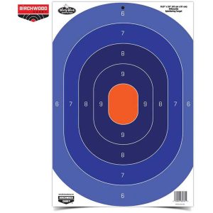 Dirty Bird 16.5x24 Oval Target 3 Pack Blue and Orange
