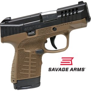 SAV-67039_l.jpg Stance 9MM 3.2 inch barrel 10 Round Black Slide Flat Dark Earth Frame