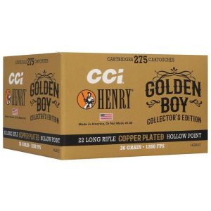 https3A2F2Fmedia.chattanoogashooting.com2Fimages2Fproduct2FCCHGB222FCCHGB221.jpg CCI Henry Golden Boy Edition Rimfire Ammunition .22 LR 36gr CPHP 1260 fps 275/ct