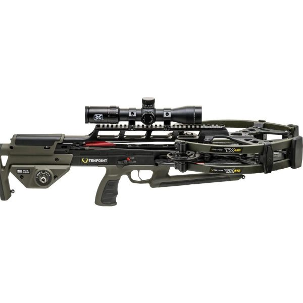 https3A2F2Fmedia.chattanoogashooting.com2Fimages2Fproduct2FTPCB2400218992FTPCB240021899-2.jpg TenPoint TX 440 ACUslide MAXX EVO-X Elite Black Scope Moss Green